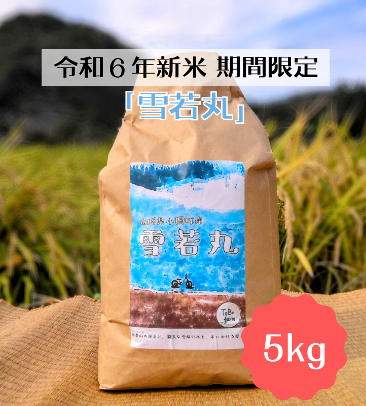 【小国の新米】【期間限定】雪若丸　5kg/東部開発